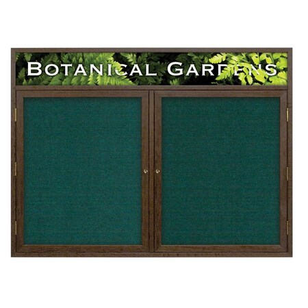 United Visual Products Open Faced Traditional Rounded Corkboard UV642ARC-GOLD-RUBBER